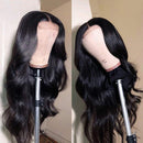 Body Wave Lace Front Wigs Human Hair for Black Woman Lace Closure Wigs 150% Density Brazilian Virgin Hair Glueless 4x4 Body Wave Wigs Pre Plucked with Baby Hair Natural Color (22 Inch) Heng Fan