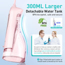 Water Flosser, Water Dental Flosser with Electric Toothbrush: COSLUS 300ML Water Portable Pick Cordless Flossers for Teeth Cleaning and Electric Tooth Brush for Adults IPX7 Waterproof Combo Pink - Infinity Warehouse