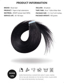 ROSEBUD Tape in Hair Extensions REMY Human Hair, Secure Skin Weft Hair Extensions Seamless 40g/Pack 20Pcs 14 Inch Rose bud