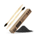 Charcoal Ion Bamboo Toothbrush, Soft Toothbrush with Charcoal Teeth Whitening, BPA Free Charcoal Toothbrush, Bamboo Charcoal Toothbrush, 2 Pack - Primal Life Organics Primal Life Organics