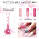 Modelones Poly Extension Gel Nail Kit - Builder Nail Enhancement Gel 6 Colors Pink Nude All In One Kit with Nail Lamp Base Top Coat Set Acrylic Design Salon Valentines Nail Art modelones