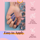 Beetles Gel Nail Polish Set, Dusty Bouquet Collection Classic Blue Pink Mavue Nail Gel Polish Perfect for Autumn and Winter Nail Art Manicure Kit Soak Off LED Gel, 7.3ml Each Bottle beetles Gel Polish Store