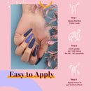 Beetles Gel Nail Polish Set, Dusty Bouquet Collection Classic Blue Pink Mavue Nail Gel Polish Perfect for Autumn and Winter Nail Art Manicure Kit Soak Off LED Gel, 7.3ml Each Bottle beetles Gel Polish