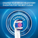 Oral-B 3000 Smartseries Electric Toothbrush with Bluetooth Connectivity, Black Edition, Powered by Braun with 3 3D White Replacement Brush Heads Oral-B Store