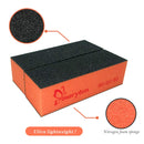 Maryton Nail Sanding Buffing Block Nail Polisher Buffer File 80/80 Grit for Acrylic Nails Kit Manicure Tool 10 PCS (Black Orange) MARYTON