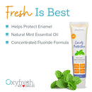 Oxyfresh Cavity Protection Fresh Mint Fluoride Toothpaste | Low Abrasion Anticavity Toothpaste for Sensitive Teeth & Gums – All-Day Fresh Breath (3-5 oz Tubes) Oxyfresh