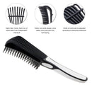 Detangling Brush for Curly Hair, Black Hair Detangler, Afro Textured 3a to 4c Kinky Wavy, for Wet/Dry/Long Thick Curly Hair, Exfoliating Your Scalp for Beautiful and Shiny Curls-Black COLORCASA Store