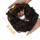 Messy Bun Hair Piece for Women Thick Updo Scrunchies Hair Extension Ponytail Hair Accessories Dark Brown OMGREAT