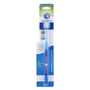 Brilliant Soft Toothbrush for Adults - With Over 14,000 360 Degree Micro-Fine, Rounded-Tip Bristles for Easy & Effective Cleaning, Blue, 1 Count Brilliant