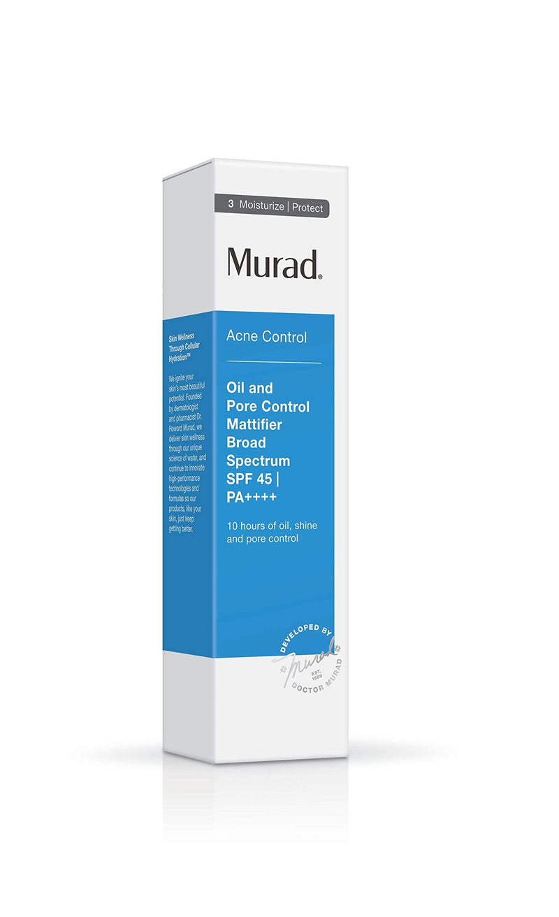 Murad Oil and Pore Control Mattifier Broad Spectrum SPF 45 | PA++++ | 1.7 Fl Oz Moisturizer for Mattifying Facial Skin (Packaging May Vary) Murad