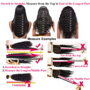 QTHAIR 12A Grade Peruvian Loose Deep Wave Human Hair 100% Unprocessed Peruvian Virgin Human Hair (16", 4x4 Closure) QTHAIR