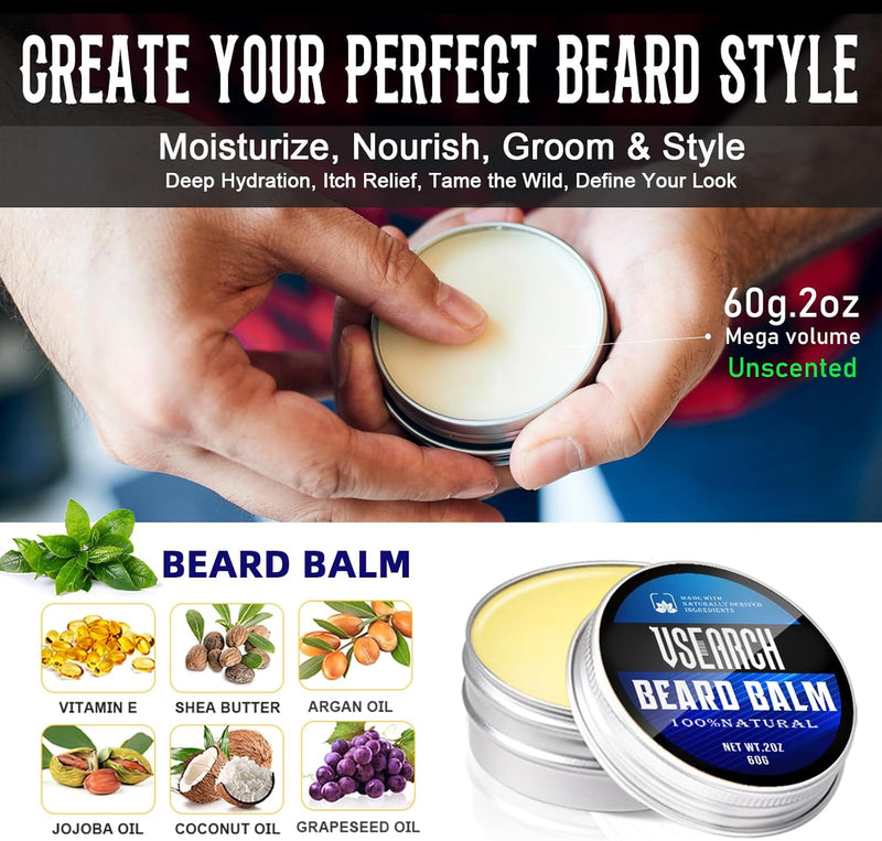 Heated Beard Straightener for Men - 5 Temperature Setting, Anti-scalding, Heated Beard Styling Comb, Beard Brush Grooming Kit, Amazing Gift for Father's Day, Anniversary & Birthday Infinity Warehouse