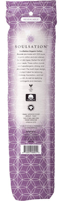 SoulSation Organic Cotton Rounds, 400 Count - Makeup Remover Pads for Face, Lint-Free SOULSATION