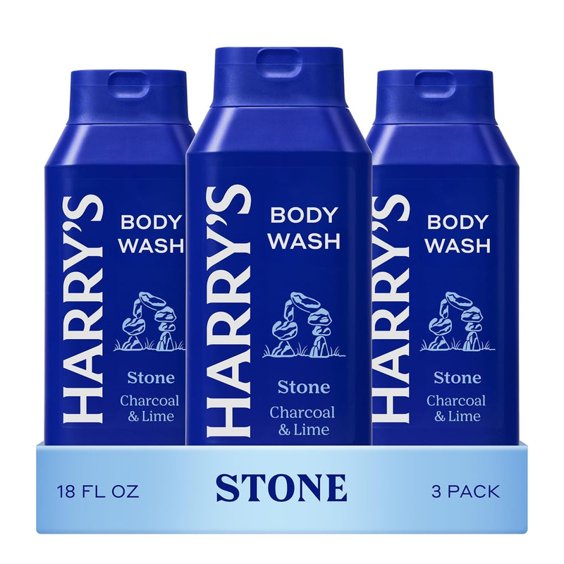 Harry's Men's Body Wash - Stone - (3 Pack) 18 fl oz - Shower Gel for Men - No Parabens, Sulfates, or Dyes Infinity Warehouse