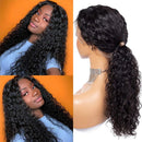 CYNOSURE Lace Front Human Hair Wigs for Black Women Pre Plucked Hairline 150% Denisty Brazilian Water Wave Lace Front Wigs with Baby Hair Natural Black Color(16, Water Wave Wig) CYNOSURE Store