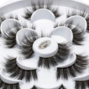 DYSILK 10 Pairs 6D Mink Eyelashes Faux Fluffy Wispy Long Dramatic False Eyelashes Thick Volume Fake Eyelashes Natural Soft Extension Eyelashes Makeup Handmade Pack Lashes No Glue |01-18mm DYSILK