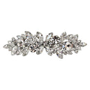 Faship Gorgeous Clear Rhinestone Crystal Flower Barrette Clip Faship