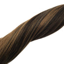 GOO GOO Human Hair Extensions 12 Inch 70g Halo Hair Extensions Balayage Dark Brown to Chestnut Brown Straight Remy Halo Hair Extensions Invisible Hairpiece Halo Hair Extensions GOO GOO