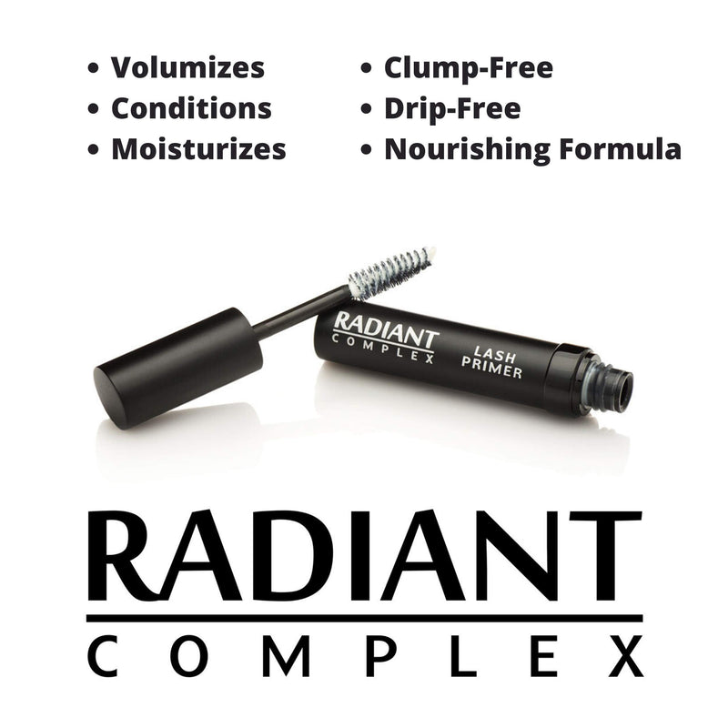Best Eyelash Primer and Conditioner: Radiant Complex Volume Enhancing Eye Lash Primer Conditions, Enhances Volume and Lengthens Eyelashes - A Perfect, Voluminous Mascara Base, Lash Boosting Serum Radiant Complex