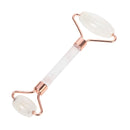 White Face Roller – Skin Care Tool Made of Clear Quartz – Facial Skin Care Products for Improved Circulation – Face Massager Compatible with All Skin Types – For a Fresh and Firm Looking Skin C CRYSTAL LEMON