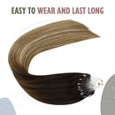 Microlink Hair Extensions Human Hair,Ugeat 24 Inch Micro Loop Hair Extensions