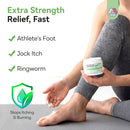 SAVILAND Antifungal Cream FSA-HSA Max Strength: 25% Undecylenic Acid Anti Fungal Cream for Skin Athletes Foot Jock Itch Ringworm Foot Fungus Treatment Comfort with Tea Tree & Oregano Oil 4.23 oz Infinity Warehouse