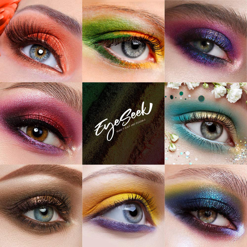 EYESEEK Colorful Eyeshadow Palette High Pigmented Makeup Palette Metallic And Shimmer Eyeshadow Pallet Easy To Blend Long Lasting Eye Shadow Makeup Pallet EYESEEK