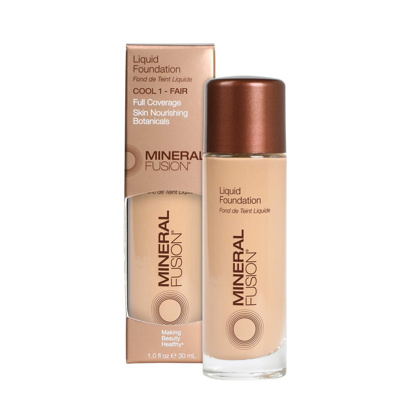 Mineral Fusion Liquid Foundation, Cool 1, 1 Fl Ounce Mineral Fusion