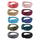 DRESHOW 10 Pack Boho Headbands for Women Girls Criss Cross Elastic Hair Band Twisted Head Wrap DRESHOW