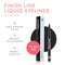 Beauty For Real Finish Line Liquid Eyeliner, Jet Black - 24-Hour Wear - Highly Pigmented, Transfer-Resistant, Waterproof Formula - Ultra-Precise Brush Tip - 0.05 oz Beauty For Real