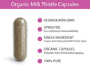 KOYAH - Organic Milk Thistle Capsules – Sprouted & Freeze-Dried – 700 mg per Capsule - Liver Support* - 150 Capsules (50 Servings) Infinity Warehouse