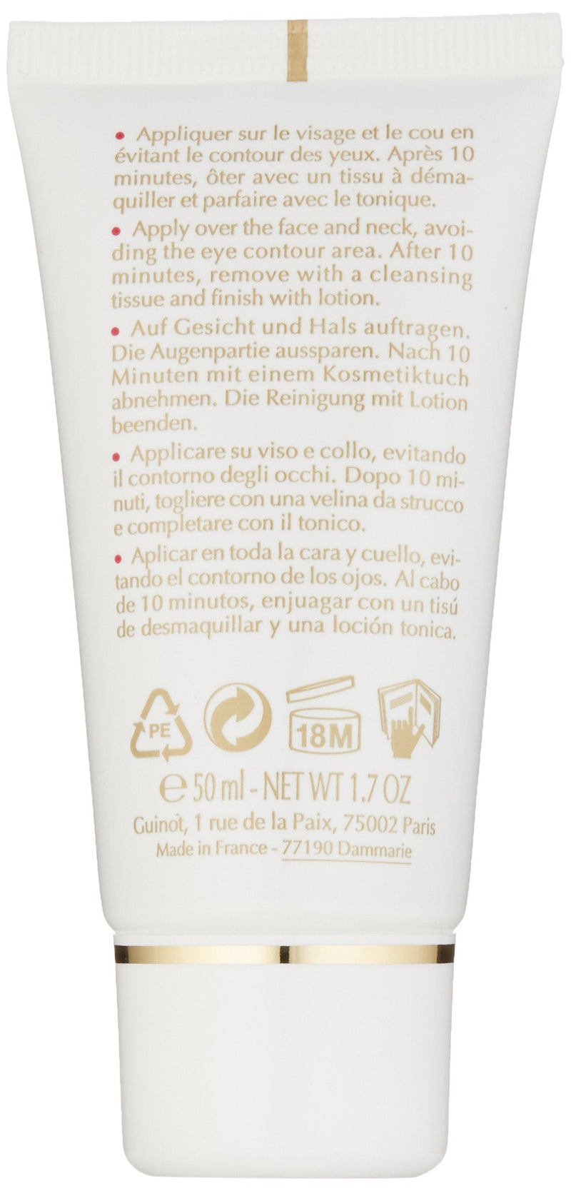 Guinot Nutrition Confort Instant Comfort Mask, 1.7 oz Guinot