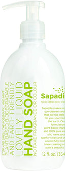 Sapadilla Rosemary + Peppermint Hand Soap, 2-Pack, Clear, 24 Fluid Ounces Sapadilla Store