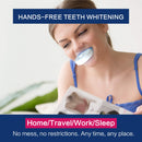 Teeth Whitening Kit with LED Light at Home for Sensitive Teeth,Professional Tooth Whitener with 2xDouble-sided Silicone Mouth Tray,10xTeeth Whitening Gel,Safely and Effectively Whitens in 15 Minutes Pankoo