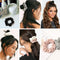 Scrunchies Hair Ties Scrunchy for Women Girls Cute Hairties for Thick Curl Hair No Crease Hair Accessories Soft Ropes Ponytail Holder No Hurt Your Hair Ivyu