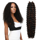 AU-THEN-TIC Passion Twist Hair Water Wave Crochet Braids Hair for Butterfly locs Bohemian Goddess locs Synthetic Braiding Hair Extensions (22 Inch (Pack of 8), TP1B/30) AU-THEN-TIC