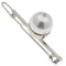 Gia Alessandra GA248 Wedding Bridal Hair Barrette Slide Clip Silver and Large Pearl Styling Girls Hair Ornaments. No Slip Durable Styling Hair Accessories for Women. Handmade in Italy (2.75 Inch) Gia Alessandra
