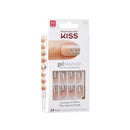 Kiss Nails GEL FANTASY- Medium Design Nails w/Adhesive Tabs & Glue (KGN06-TO THE MAX) KISS