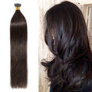 22 Inches I Tip Human Hair Extensions 100 Strands/Pack Pre Bonded Keratin Stick Tipped Hair Extensions Cold Fusion Hairpiece Long Straight For Women