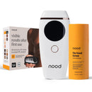 NEW Nood™ Flasher 2.0 + Serum — IPL Laser Hair Removal Device for Women & Men with After Shave to Treat & Prevent Ingrown Hairs, Bumps Slowing Hair Regrowth — Pain-Free IPL Hair Removal — Gloss White Infinity Warehouse