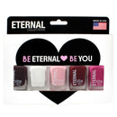 Eternal Collection – 5 Piece Set: Long Lasting, Quick Dry, Mirror Shine Nail Polish – Hardener, Bright and Shiny Finish - 0.46 Fluid Ounces Each (Rose All Day) Eternal