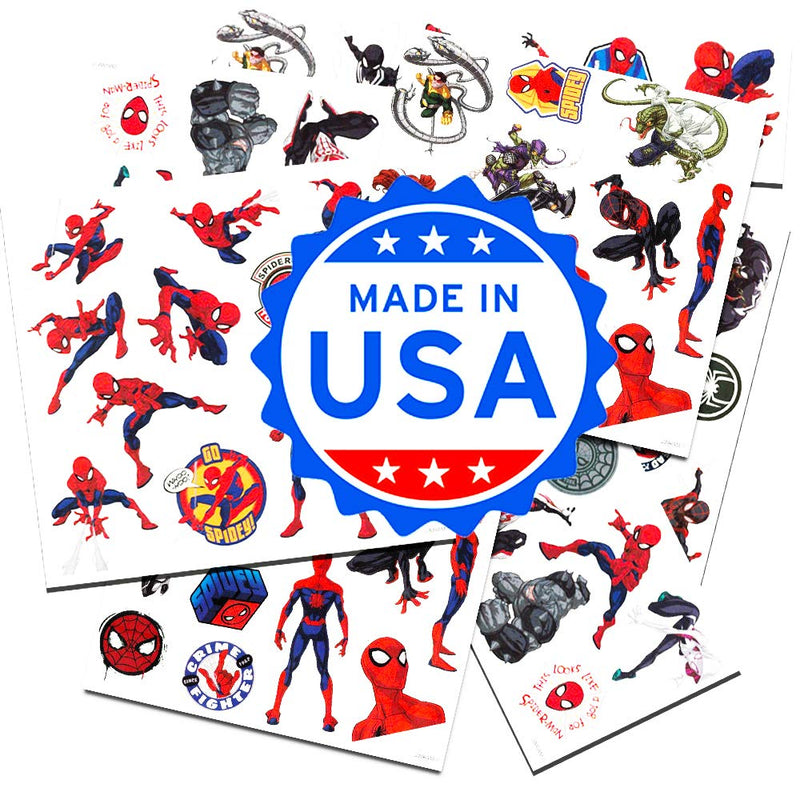 Spider-Man Temporary Tattoos - 50 Tattoos per Package! Marvel