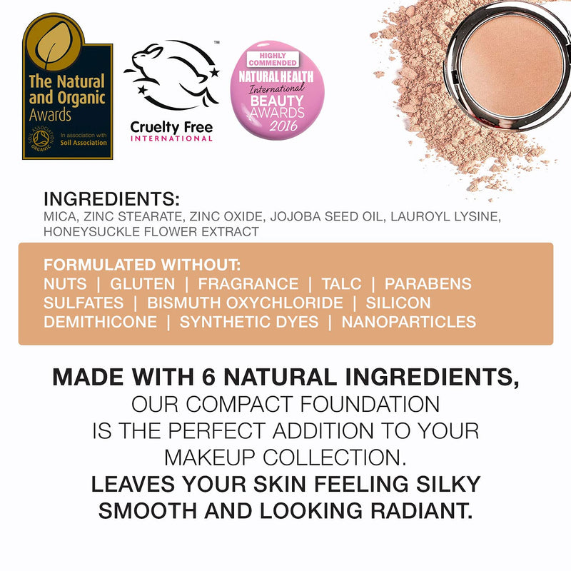 bellapierre 5-in-1 Compact Mineral Foundation SPF 15 | All-Natural Vegan & Cruelty Free Full Coverage Concealer | Hypoallergenic & Safe for All Skin Types | Oil & Talc Free - 0.35 Oz Double Cocoa bellapierre