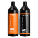MATRIX Total Results Mega Sleek Shampoo | Controls Frizz & Smooths Hair with Shea Butter for Unruly Hair | 33.8 Fl. Oz. MATRIX