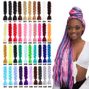 SHUOHAN 6 Packs Ombre Jumbo Braiding Hair Extensions 24 Inch High Temperature Synthetic Fiber Hair Extensions for Braiding (Deep Purple) SHUOHAN