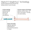 T3 SinglePass Curl X Extra-Long Barrel 1", 1.25", 1.5" Curling Iron with 9 Heat Settings and Ceramic Barrel for Fast Styling and Lasting Results on All Hair Types Infinity Warehouse