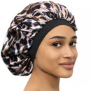 LAYKAY Silky Satin Bonnet - Adjustable Head Size Sleep Silk Bonnet - Double Layer Satin Lined Sleeping Cap - Reversible Hair Bonnet,One Size LAYKAY