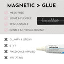 Luxillia Magnetic Eyelashes Kit – 16 Piece Magnetic Eyelash & Eyeliner Set with Applicator – Natural Look Easy Apply Reusable Fake Extension Lashes, No Glue – Pestañas Postizas Magnéticas Naturales Infinity Warehouse