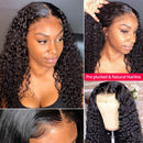 30 Inch Lace Front Wigs Human Hair Water Wave 100% Unprocessed Brazilian Virgin Hair Wigs With Baby Hair For Black Women 10A Glueless Lace Front Human Hair Wigs 150% Density Wigs (30,13x4 water wave) Zhuomei BEAUTY