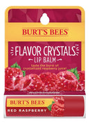 Burt's Bees Flavor Crystals 100% Natural Lip Balm, Red Raspberry with Beeswax & Fruit Extracts - 1 Tube,0.16 ounce Burt's Bees